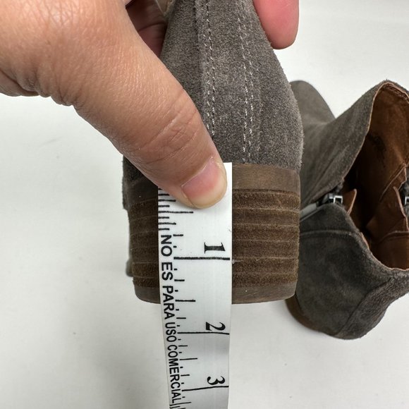 LUCKY BRAND Leather Suede Ankle Boots Booties Women's Size 7M - Picture 13 of 14